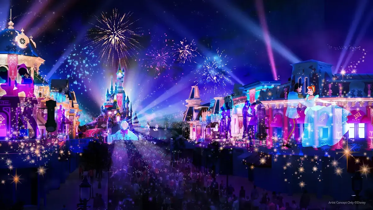 Lilo & Stitch en Disney Tales of Magic night show" Footer="Disney Parks Blog