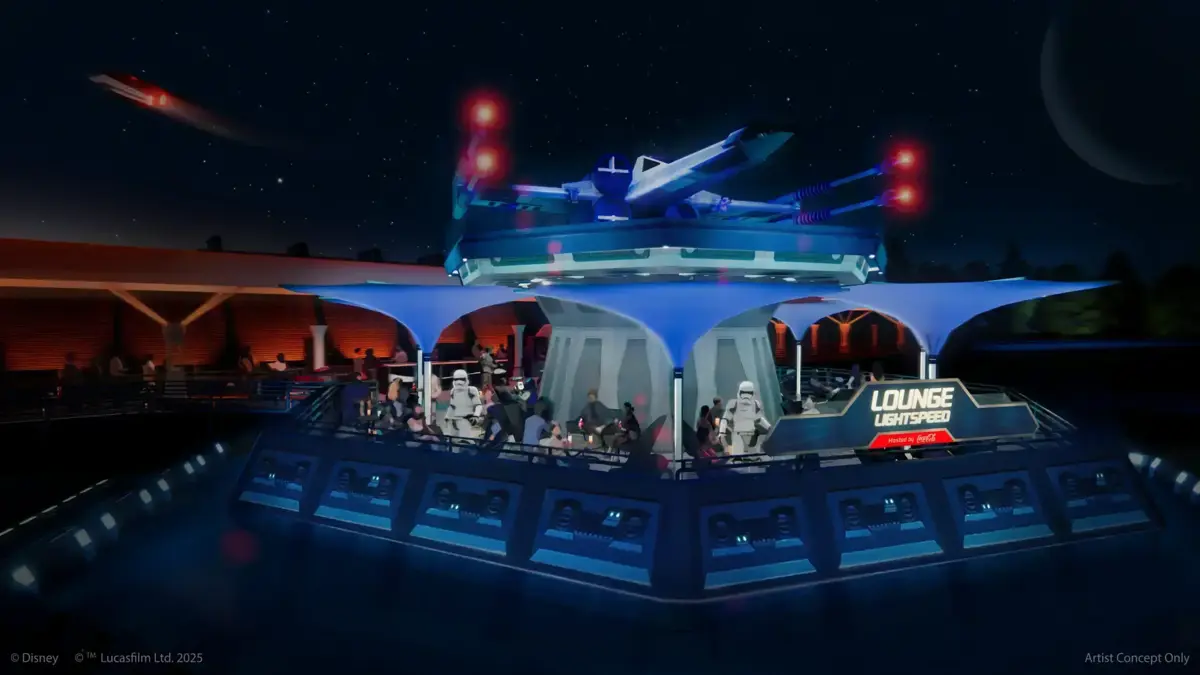 Lounge Lightspeed arte conceptual disneyland paris