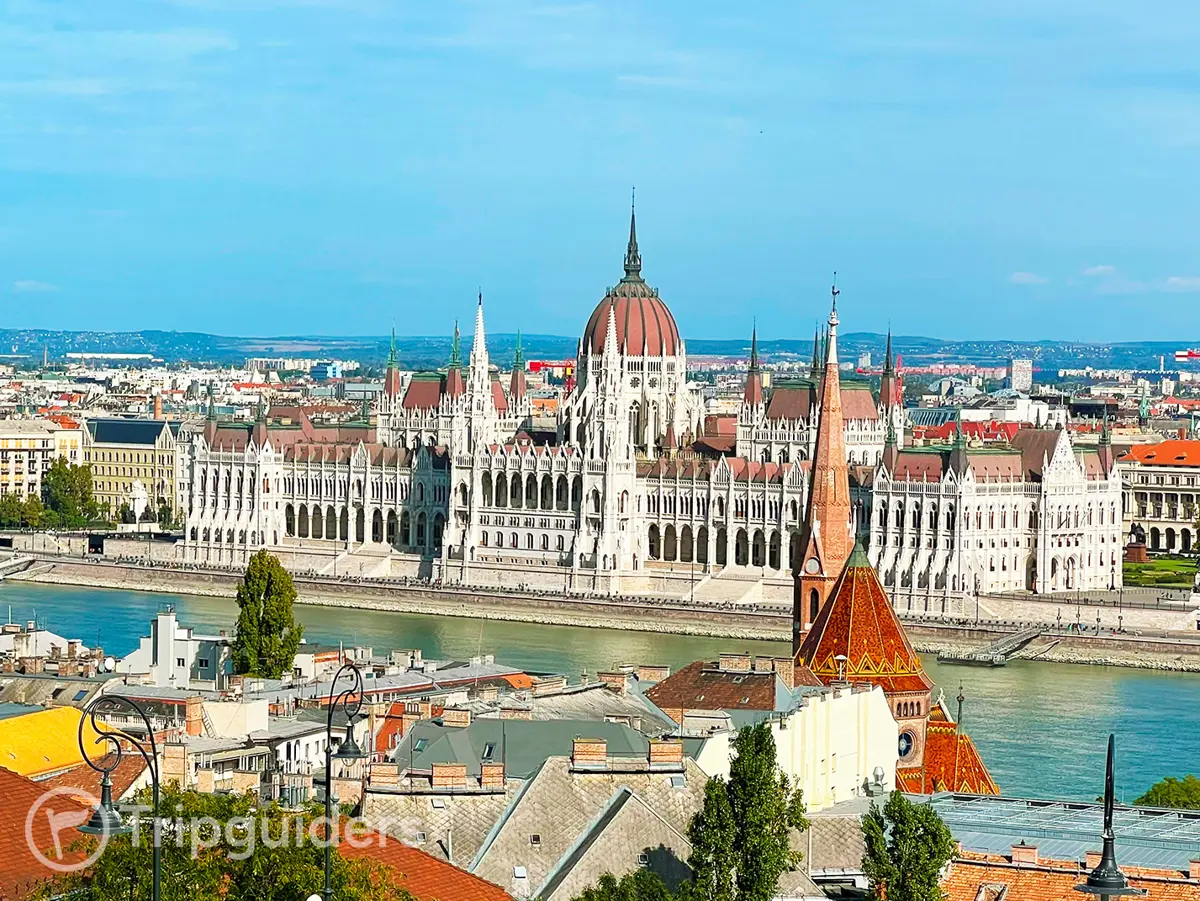 Vista del parlamento de Budapest